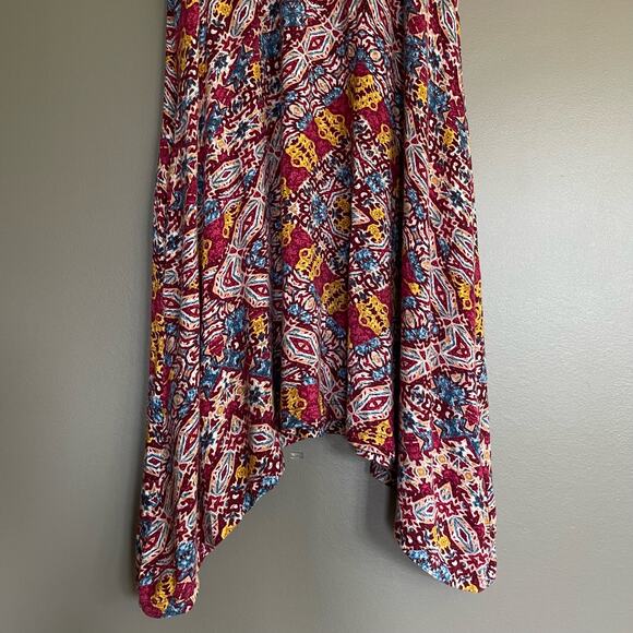 Anthropologie Maeve Lilt Swing Dress Size Small Sleeveless Red Stretch Jersey - Picture 8 of 16